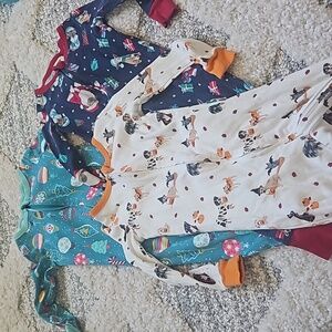 Lands' End Holiday Cotton Pajama Bundle Size 18-24 Months